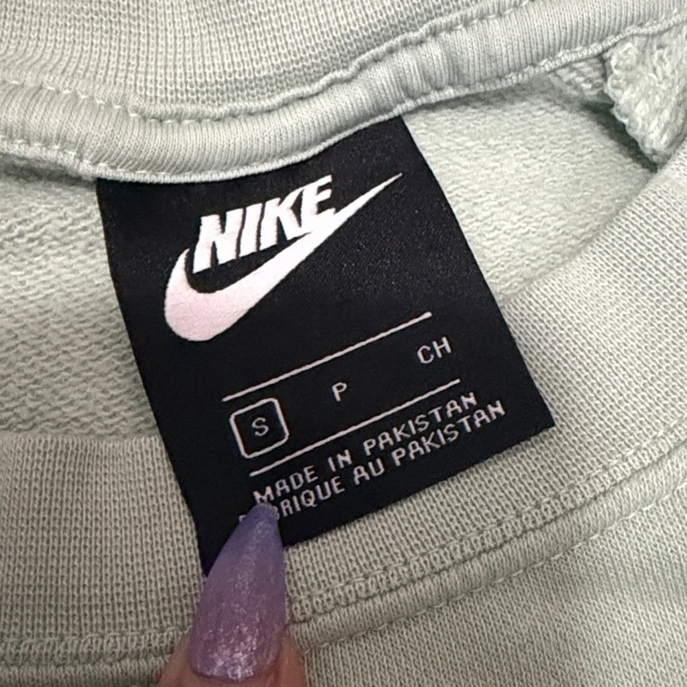 Nike Pistachio Frost Sweatshirt with Lace-Up Detail